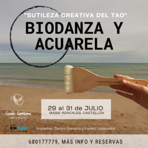 Acuarela y Biodanza en la Naturaleza. 29-31 julio 2022